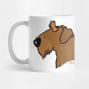 Airedale Terrier silhouette Mug